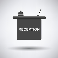 Image showing Hotel reception desk icon