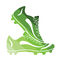 Image showing Pair soccer of boots  icon