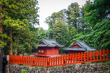 Image showing Red Shrine Nikko, Japan