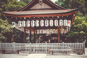 Image showing shoren-in temple garden, Kyoto, Japan