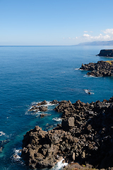 Image showing natural swimming pools on Tenerife island