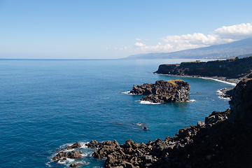 Image showing natural swimming pools on Tenerife island