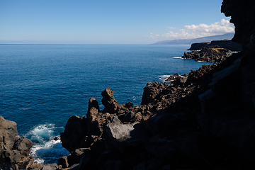 Image showing natural swimming pools on Tenerife island