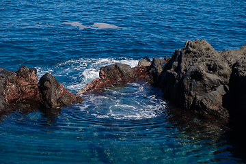 Image showing natural swimming pools on Tenerife island