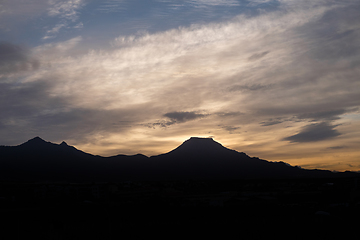 Image showing beautiful sunrise over mountain