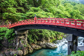 Image showing Shinkyo bridge, Nikko, Japan