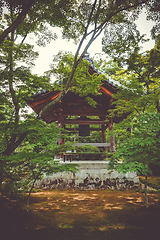 Image showing Bell pavilion in Kinkaku-ji temple, Kyoto, Japan