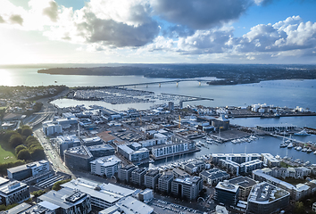 Image showing Auckland aerial view, New Zealand