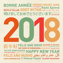 Image showing Happy new year from the world 