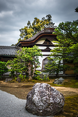 Image showing Building in Kinkaku-ji temple, Kyoto, Japan