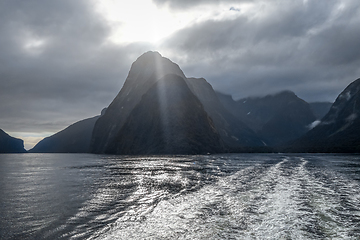 Image showing Milford Sound, fiordland national park, New Zealand