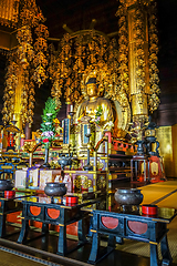 Image showing Golden Buddha in Chion-In Temple, Kyoto, Japan