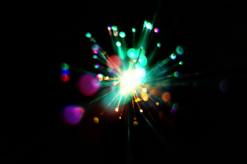 Image showing Light explosion background