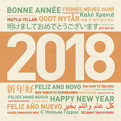 Image showing Happy new year from the world 