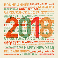 Image showing Happy new year from the world 