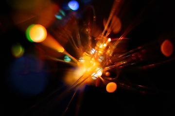 Image showing Light explosion background