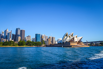 Image showing Sydney city center and Opera House, Australia