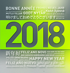 Image showing Happy new year greetings from the world