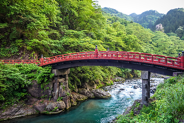 Image showing Shinkyo bridge, Nikko, Japan