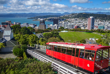 Image showing Wellington city cable car, New Zealand