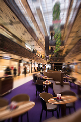 Image showing Abstract blur of beautiful luxury shopping mall