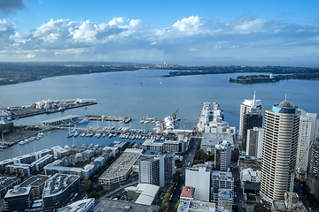 Image showing Auckland aerial view, New Zealand