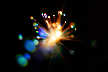 Image showing Light explosion background