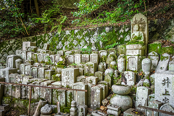 Image showing Chion-in temple garden graveyard, Kyoto, Japan