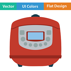 Image showing Kitchen multicooker machine icon