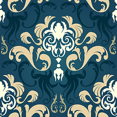 Image showing Damask seamless pattern