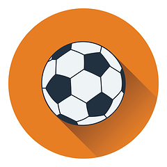 Image showing Icon of football ball