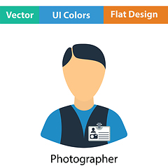 Image showing Icon of photographer