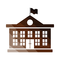 Image showing School building icon