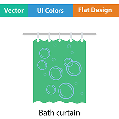 Image showing Bath curtain icon