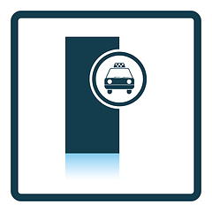 Image showing Taxi station icon