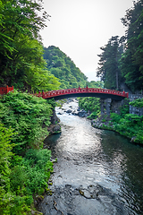 Image showing Shinkyo bridge, Nikko, Japan