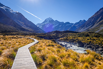 Image showing Hooker Valley Track, Aoraki Mount Cook, New Zealand