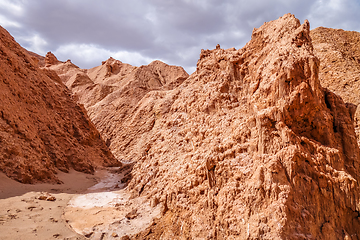 Image showing Valle de la muerte in San Pedro de Atacama, Chile