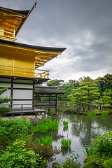 Image showing Kinkaku-ji golden temple, Kyoto, Japan