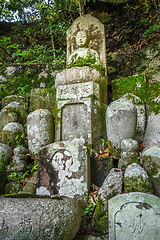 Image showing Chion-in temple garden graveyard, Kyoto, Japan