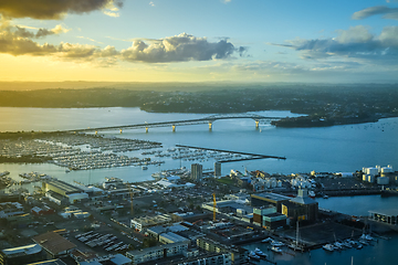 Image showing Auckland aerial view, New Zealand