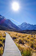 Image showing Hooker Valley Track, Aoraki Mount Cook, New Zealand