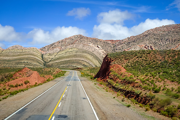 Image showing Desert road in north Argentina quebrada