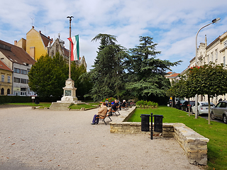 Image showing Central park in Sopron