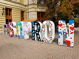 Image showing Decorative sign Sopron, Hungary