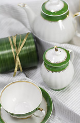 Image showing tea service and gift box