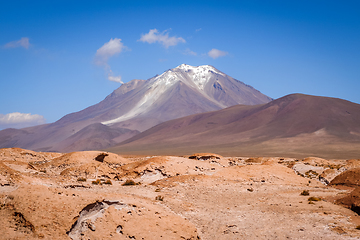 Image showing Mountains and desert landscape in sud lipez, Bolivia