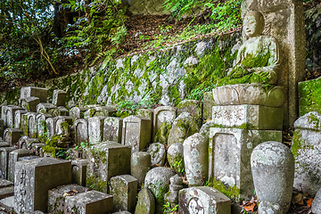 Image showing Chion-in temple garden graveyard, Kyoto, Japan