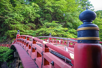 Image showing Shinkyo bridge, Nikko, Japan