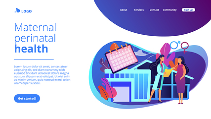 Image showing Maternity services concept landing page.